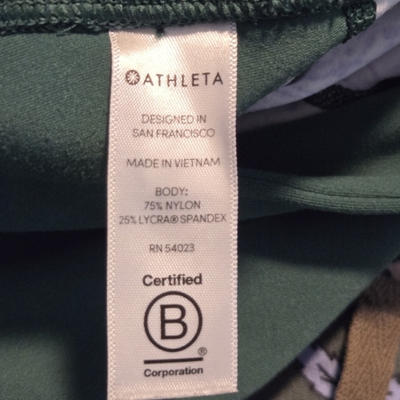 Athleta Women's Affirmation Dragonfly Kamala Floral 7/8 Leggings Size Small - Picture 7 of 11